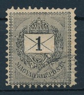 O 1889 1kr 27e, 11 1/2 Fogazással (35.000) - Otros & Sin Clasificación