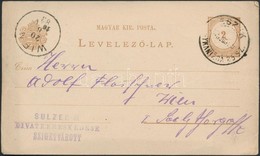 1883 2kr Díjjegyes Levelezőlap ESZÉK -  (NAG)YKANIZSA Vasúti Bélyegzéssel - Sonstige & Ohne Zuordnung