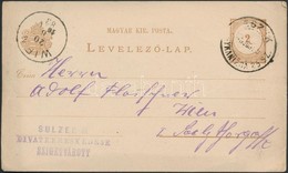 1883 2kr Díjjegyes Levelezőlap ESZÉK -  (NAG)YKANIZSA Vasúti Bélyegzéssel - Other & Unclassified