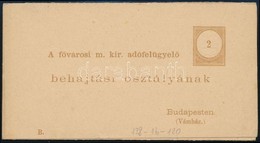 1890 Használatlan Díjjegyes Levelezőlap és Díjjegyes Adóintés 'B' Típus - Andere & Zonder Classificatie