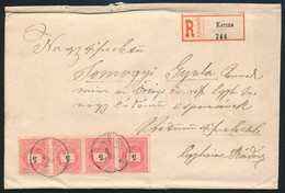 1897 2. Súlyfokozatú Ajánlott Levél / Domestic Cover 2nd Weight Class  'KERCZA' - 'EGYHÁZAS-RÁDÓCZ' - Andere & Zonder Classificatie