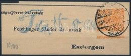 1900 Újságszalag Hírlapbélyeggel 'ESZTERGOM' - Other & Unclassified