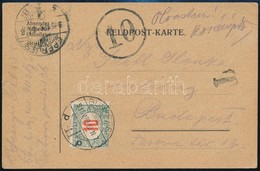 1915 Levelezőlap Tábori Bélyegzés Hiányában 10f Portóval / Postcard With 10kr Postage Due 'EPERJES' - Andere & Zonder Classificatie