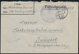 1917 Tábori Posta Boríték / Field Post Cover 'M.KIR. 307. HONVÉD GYALOG EZRED I. ZÁSZLÓALJ GAZDASÁGI HIVATALA' + 'FP 435 - Altri & Non Classificati