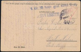 1918 Tábori Posta Képeslap / Field Postcard 'M.kir. 30. Honv. Gyal. Ezred II. Zlj.' + 'TP 414' - Other & Unclassified