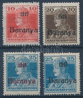 ** Baranya I. 1919 4 Klf Károly Bélyeg Antikva Számokkal, Bodor Vizsgálójellel (18.800) (apró Hibák / Small Faults) - Andere & Zonder Classificatie