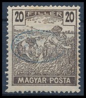 * Debrecen I. 1919 Magyar Posta 20f Nagyon Halvány Felülnyomással / Mi 68 With Light Overprint. Signed: Bodor - Andere & Zonder Classificatie
