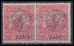 ** 1919 Hadisegély 10f Pár, Közeli és Távoli 'I' Betű / Mi 23 I. Pair With Overprint Variety. Signed: Bodor - Sonstige & Ohne Zuordnung