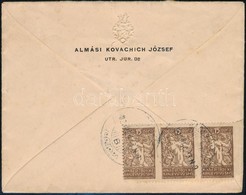 1920 Ajánlott Levél A Szerb Katonai Megszállás Alatt Lévő Bácsalmásról Kaposvárra / Registere Cover From Bácsalmás - Und - Other & Unclassified