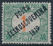 ** Posta Ceskoslovenska 1919 Pirosszámú Portó 1f Garancia Nélkül (60.000) - Other & Unclassified