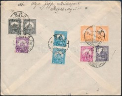 1927 Levél Stuttgartba 6 Színű, 9 Darabos Bérmentesítéssel / Cover To Stuttgart Franked With 9 Stamps (6 Different) - Andere & Zonder Classificatie