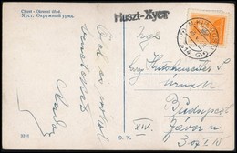 1939 Képeslap M.KIR.POSTA 314 + Kétnyelvű HUSZT Bélyegzéssel / Postcard With Bilingual Cancellation - Andere & Zonder Classificatie