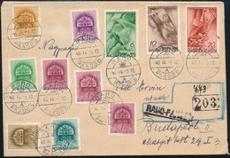 1940 Ajánlott Levél 78f Vegyes Bérmentesítéssel 'RAHÓ' Kétnyelvű Bélyegzéssel / Registered Cover With 78f Franking And B - Other & Unclassified