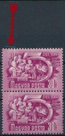 ** 1950 Ötéves Terv 30f Pár Fehér Csíkkal / Mi 1073 With White Sripe - Sonstige & Ohne Zuordnung