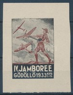 ** 1933/7a Cserkész IV. Jamboree Gödöllő, Repülők Emlékív (100.000) / Scout Jamboree - Other & Unclassified