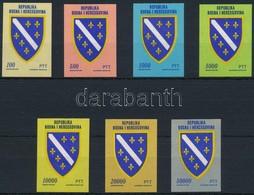 ** 1993 Városcímer Sor,
City Coats Of Arms Set
Mi 1-7 - Other & Unclassified