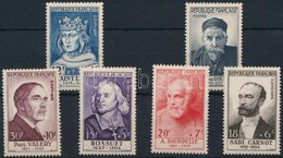 ** 1954 Híres Emberek Sor Mi 1015-1020 - Sonstige & Ohne Zuordnung