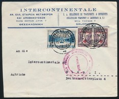 1937 Cenzúrás Levél Bécsbe, A Vöröskeresztes Bélyegek Felülnyomása Fordított / Censored Cover To Vienna, Red Cross Stamp - Andere & Zonder Classificatie