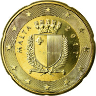 Malte, 20 Euro Cent, 2011, FDC, Laiton, KM:129 - Malta