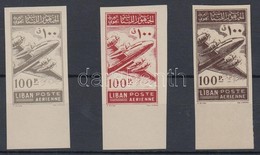 ** (*) 1953 Repülő Mi 499 Fogazatlan Próbanyomatok 3 Különböző Színben, Az Egyik A Papír Gumis Oldalára Nyomva / Airmail - Altri & Non Classificati