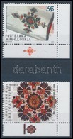 ** 2005 Művészet, Hímzés ívsarki Sor,
Art, Embroidery Corner Set
Mi 342-343 - Altri & Non Classificati