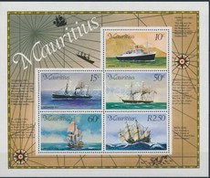 ** 1976 Hajók Blokk,
Ships Block
Mi 4 - Other & Unclassified