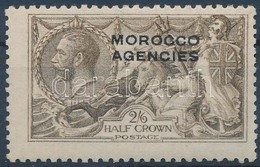 * Brit Posta Marokkóban 1914 V. György Király Felülnyomott Bélyeg Mi 52 - Autres & Non Classés
