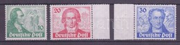 ** 1949 Goethe Mi 61-63 - Sonstige & Ohne Zuordnung