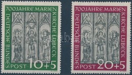 ** 1951 700 éves A Lübeck-i Mária Templom Sor Mi 139-140 - Sonstige & Ohne Zuordnung