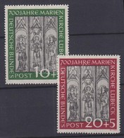 ** 1951 Lübecki Maria Templom Sor Mi 139-140 - Altri & Non Classificati