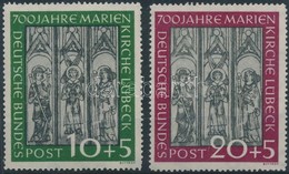 ** 1951 Marienkirche Lübeck Sor / Set Mi 139-140 - Autres & Non Classés