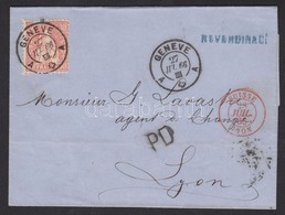 1866 Mi 25 Levélen Franciaországba - Other & Unclassified