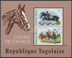 ** 1974 Arab Telivér Vágott Blokk,
Arabian Thoroughbred Imperforated Block
Mi 88 - Sonstige & Ohne Zuordnung