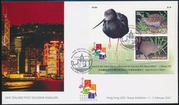 2001 Veszélyeztetett Madarak HONG KONG Bélyegkiállítás Blokk Mi Blokk 117 FDC - Otros & Sin Clasificación