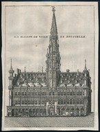 Cca 1800 Brüsszel, Városháza, Metszet, Kis Szakadással, 20×15,5 Cm - Prints & Engravings