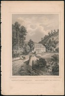 Cca 1860 Ludwig Rohbock (1820-1883): Vasfördő Porson (Pozsony) Mellett  / Pressburg. Acélmetszet. 17x14 Cm - Prenten & Gravure