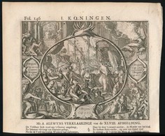 Romeyn De Hooghe (1645-1708): Mitológiai Jelenet, Metszet Egy Könyvrészleten, 15×19 Cm - Prints & Engravings