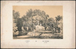 Cca 1850 A Temető Pesten  Litográfia Szerelmey M: Műhelyéből. Cca 1850 18x14 Cm - Prints & Engravings