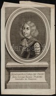 Bengt Gabrielsson Oxenstierna Svéd Követ Rézmetszetű Portréja / Copper Plate Portrait Of Swedish Ambassador 17x37,5 Cm - Stampe & Incisioni