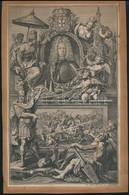 Emmanuel Regius Princeps Portugaliae Manuel Portugál Herceg (1568-1638) Rézmetszetű Portréja Csatajelenetekkel Kartonra  - Estampas & Grabados