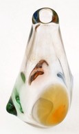 Muranói Színes Rücskös Váza, Apró Kopásokkal, M: 23,5 Cm - Vetro & Cristallo