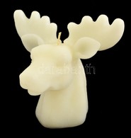 Rudolph Viasz Rénszarvasfej (gyertya), Jó állapotban, Eredeti Dobozában, M:15 Cm - Other & Unclassified