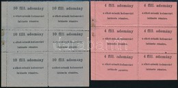 1930-1940 Adománybélyeg-pár A Siket-némák Kolozsvári Intézete Részére 2 Db Hatostömb - Ohne Zuordnung