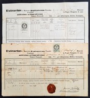 1869-1887 4 Db Burgenlandi Egyházi Irat (Egyházasfüzes, Neudorf, Középpulya, Stb.) - Zonder Classificatie