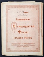 1924 Osztrák Szabadalom Gyakorlatba Vételét Igazoló Iratok, Benne Német Nyelvű Irattal, újságcikkekkel, Valamint Harsány - Unclassified