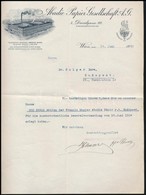 1924 Bécs, Abadie Papier-Gesellschaft A.G. Fejléces Levélpapírjára írt Levél - Ohne Zuordnung