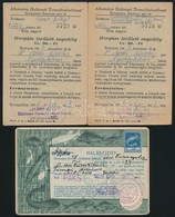 1928-1966 Halászjegy + 2 Db Horgászengedély - Unclassified