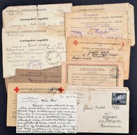 1942-1948 Vegyes Papírrégiség Tétel, Közte 6 Db Hadifogoly Levelező Lappal (1 Db Magyar Vöröskereszt, A Többi Szovjet),  - Zonder Classificatie