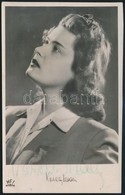 Karády Katalin (1910-1990) Színésznő Aláírása Az őt ábrázoló Fotón - Altri & Non Classificati