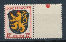 Französische Zone Mi. 6 + LF Ungebraucht Wappen Pfalz Löwe Roter Punkt Auf Leerfeld - Algemene Uitgaven